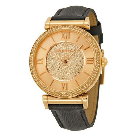 michael kors watch leather sre real|Michael Kors Watch model nadja.